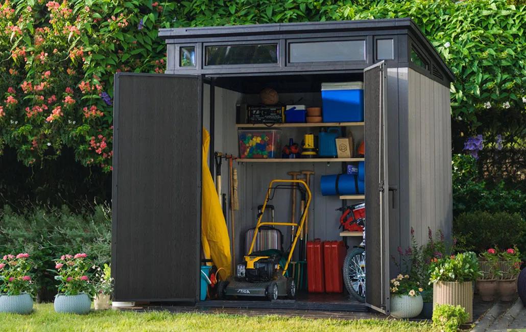 Artisan 7x7 Gartenhaus - 214x218x226cm - Graubraun