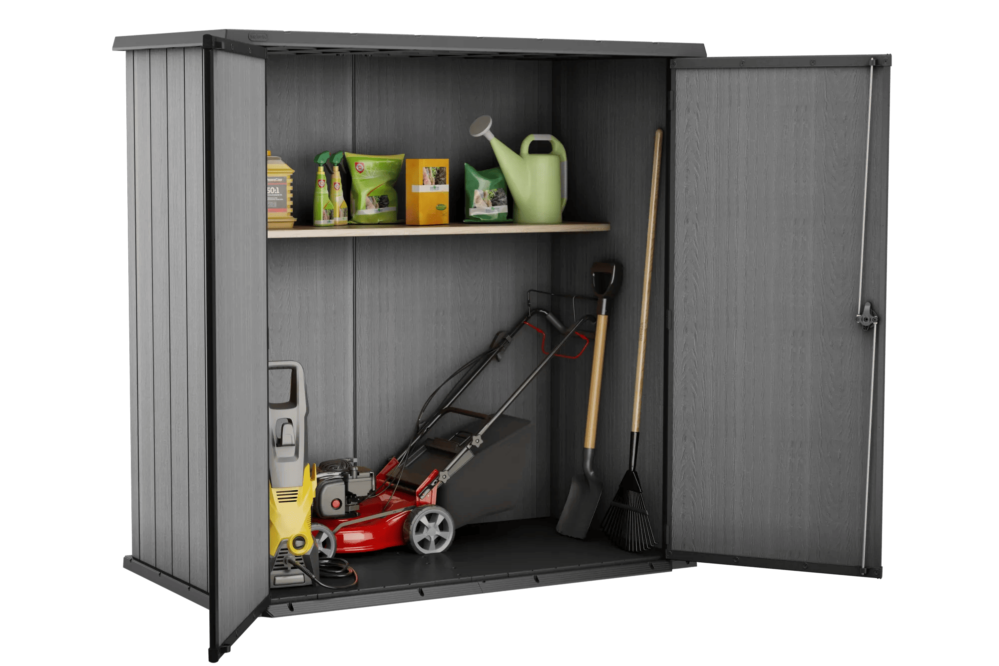 Cortina Fortress Tuinkast – 188 x 106,5 x 195 cm - Grau