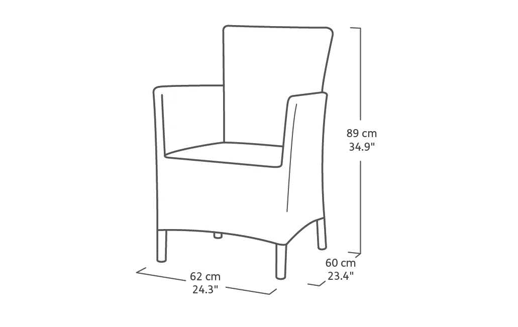 Iowa 2-Sitzer-Garnitur - Graphit