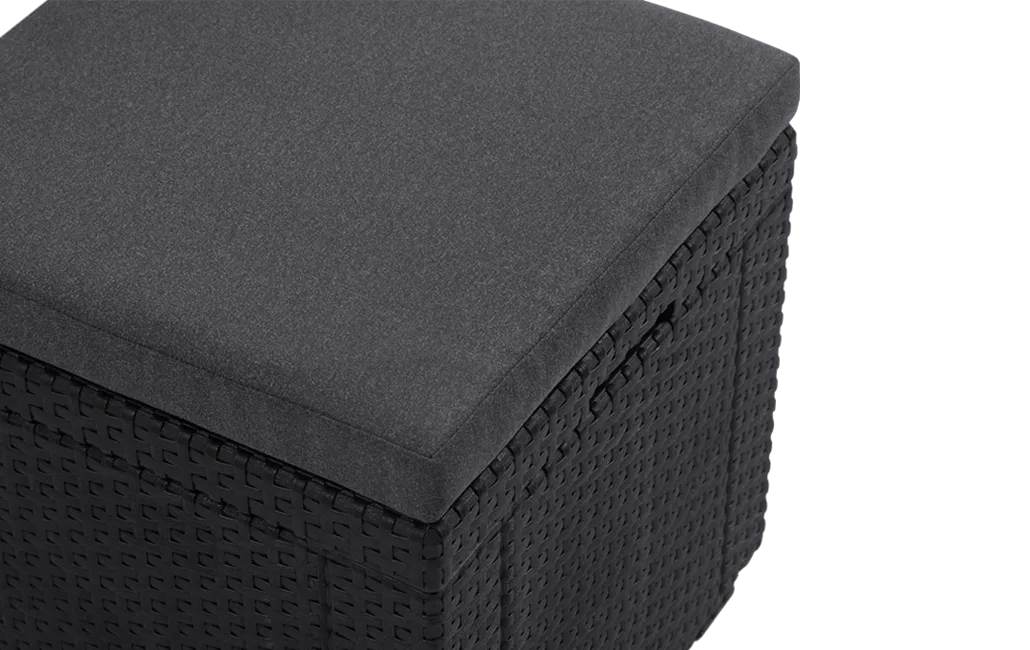 Cube Aufbewahrungstisch 42x42x39cm - Graphit