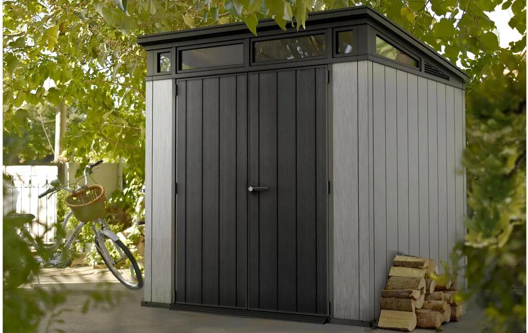 Artisan 7x7 Gartenhaus - 214x218x226cm - Graubraun