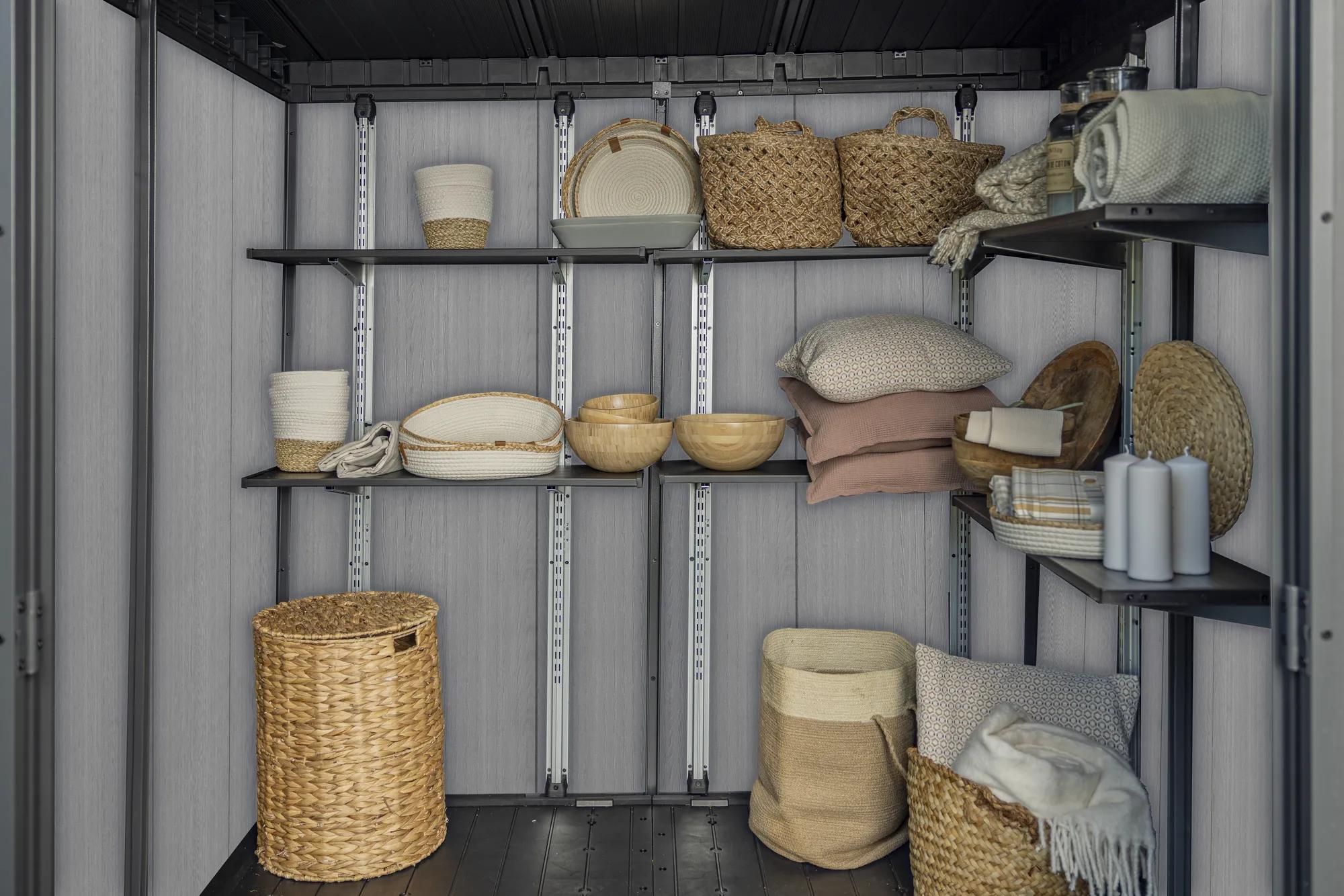 Artisan 7x7 Gartenhaus - 138.8x218x226cm - Dunkelgrau