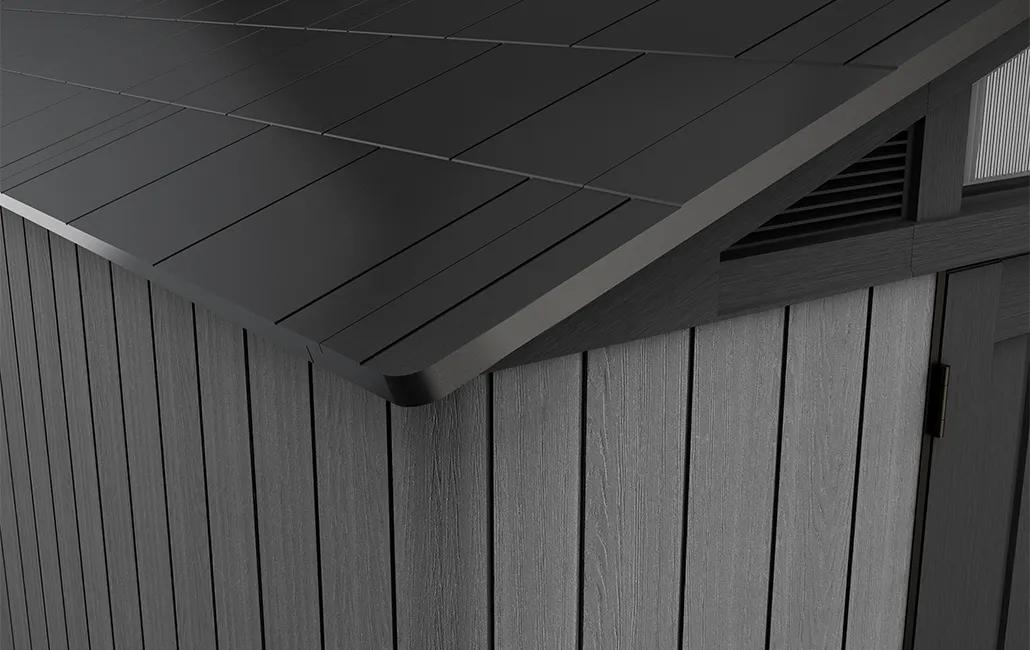 Stronghold 10x15 Gartenhaus - 305x453x251cm - Grau