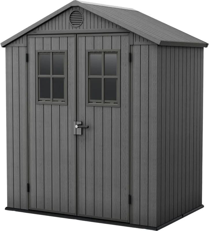Darwin 6x4  Gartenhaus - 190x122x221 cm - Grau