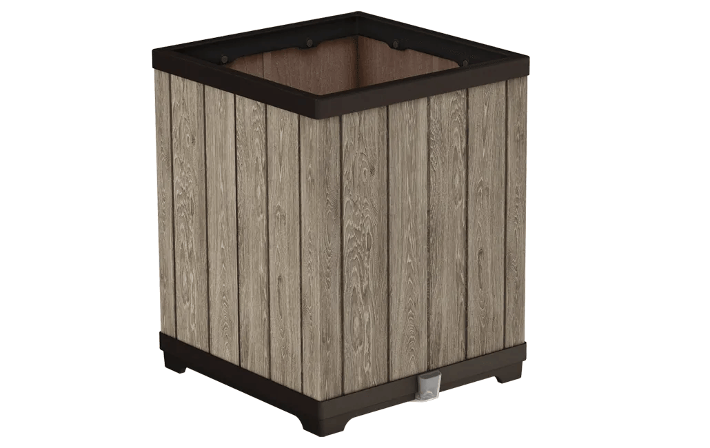 Deco Quadrat Pflanzenkasten - 45.5x45.5x55cm - Hellbraun