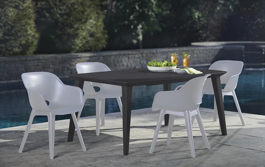 Akola Stuhl - 2er Pack - 55x56x80cm - Ocker