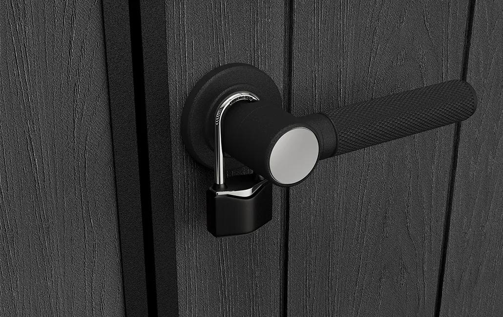 Newton Plus 7.5x17 Gartenhaus - 230x539x246cm  - Grau