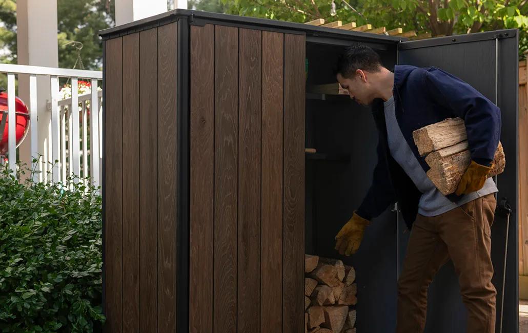 Signature 1400L Gartenschrank - 140x73.6x170.4cm - Walnuss