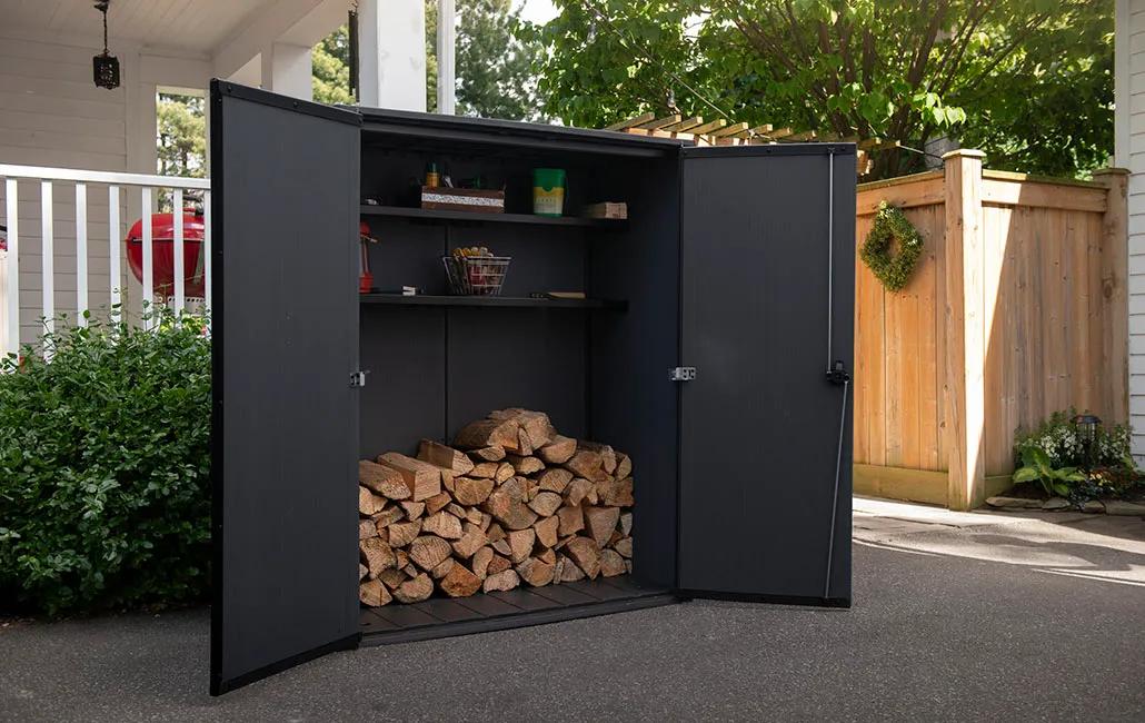 Signature 1400L Gartenschrank - 140x73.6x170.4cm - Walnuss