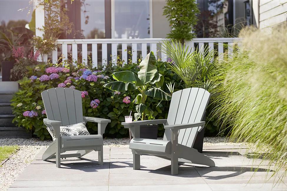 Troy Adirondack Gartenstuhl – 81x80x96,5 cm - Graphit