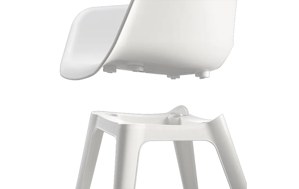 Akola Stuhl - 2er Pack - 55x56x80cm - Ocker
